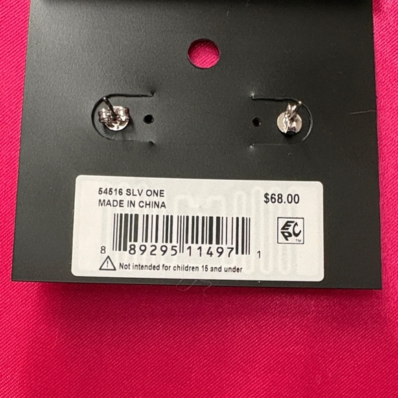 Coach Silver and Brown Earrings - Picture 2 of 10